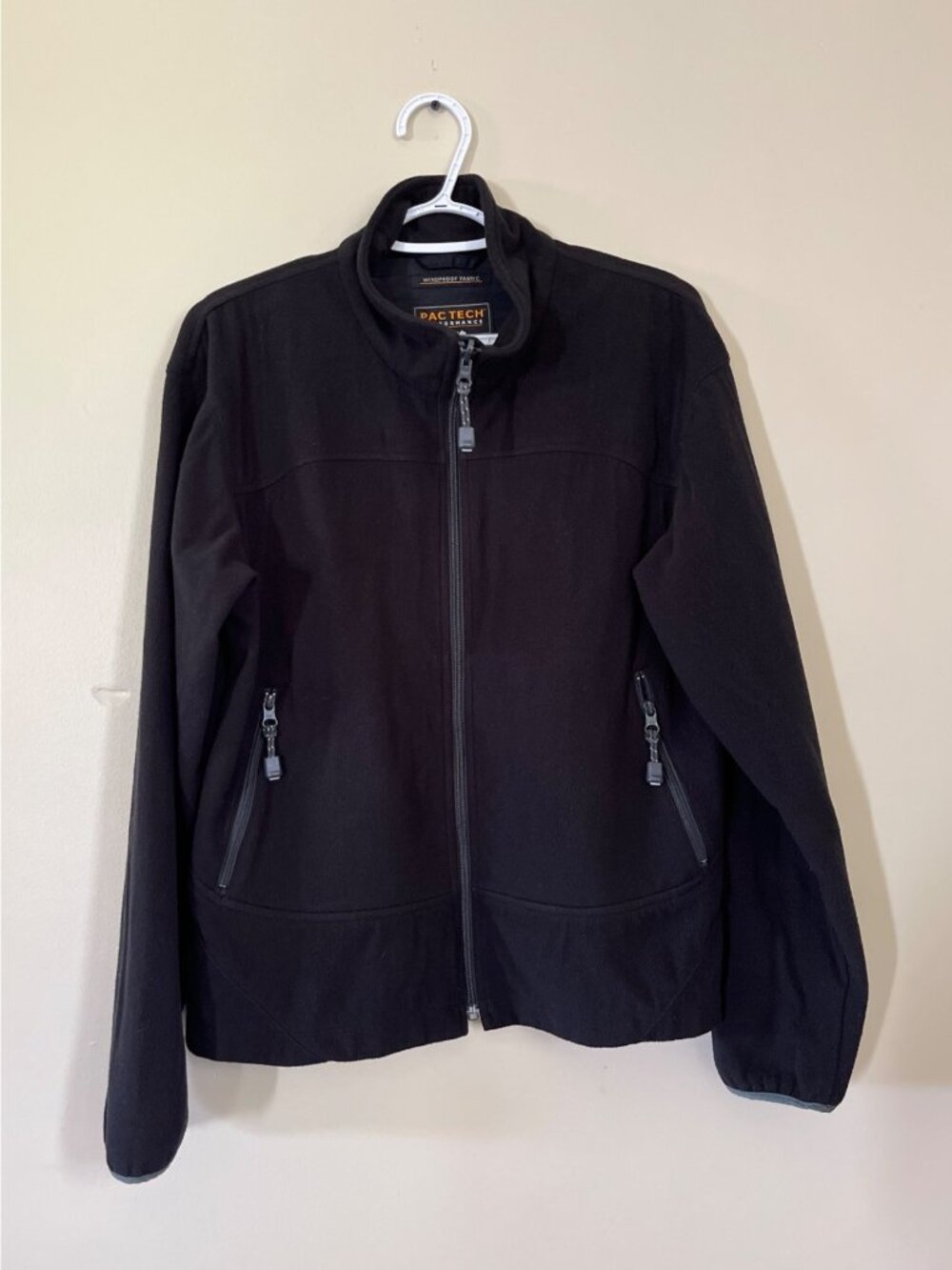 PacTech Performance Womens Medium Pacific Trail Black Fleece Full Zip Jacket